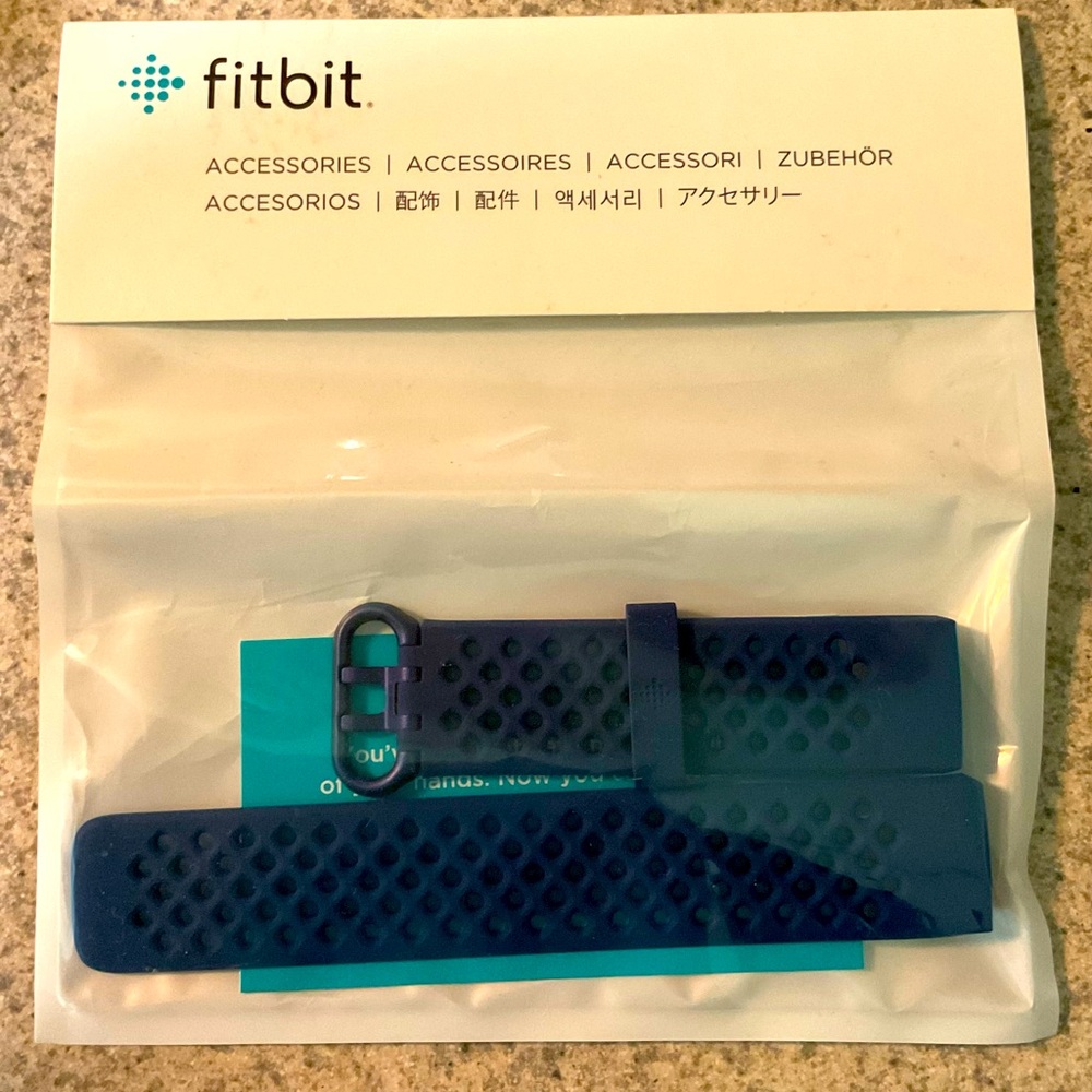 Fitbit Sport Wrist Band FREE with purchase, Dark Blue, NWT